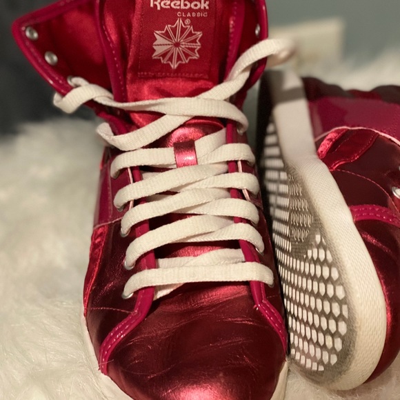 Reebok Top Down Hi-Top Metallic Sneaker - Picture 6 of 13